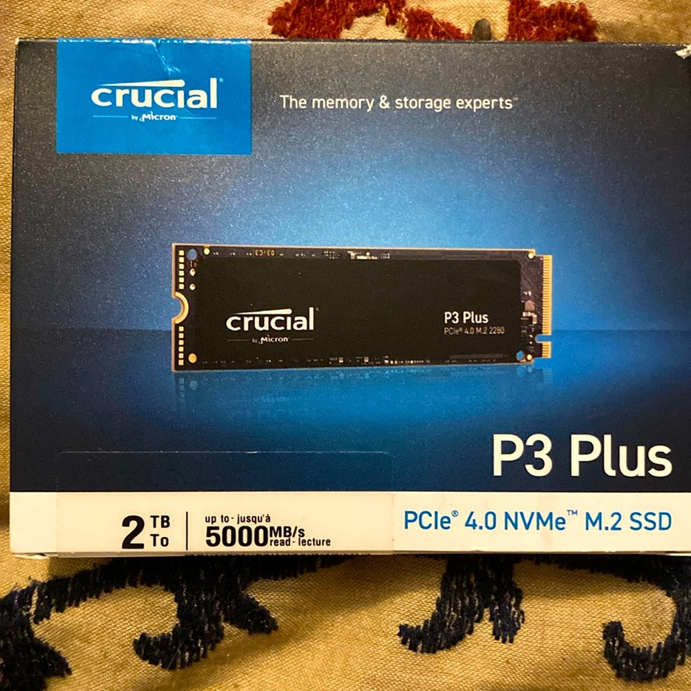 Crucial P3 Plus PCIe 4.0 NVMe M.2 SSD 2TB